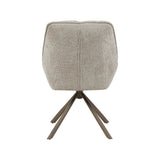 LABEL51 Eetkamerstoel Reims - Naturel - Haga - Brons Metalen Frame