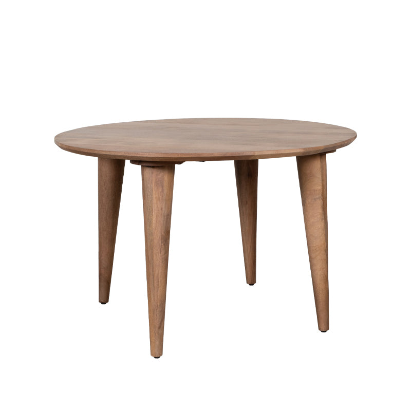 LABEL51 Eetkamertafel Fly - Nature Smooth - Mangohout - 120 cm - Rond van LABEL51 – Luxe comfort op maat van PureWonen. Vraag naar de beste prijs.