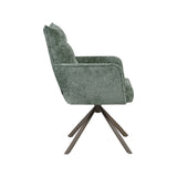 LABEL51 Eetkamerstoel Dubai - Hunter - Haga - Brons Metalen Frame