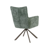 LABEL51 Eetkamerstoel Dubai - Hunter - Haga - Brons Metalen Frame