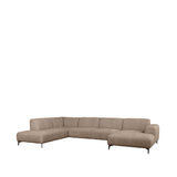 LABEL51 Hoekbank Merido - Taupe - Raven - Links Voorstaand