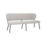 LABEL51 Eetkamerbank Singapore - Naturel - Royal Boucle - 190 cm