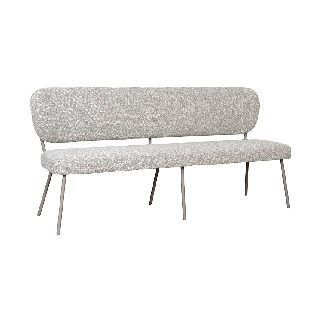 LABEL51 Eetkamerbank Singapore - Naturel - Royal Boucle - 220 cm
