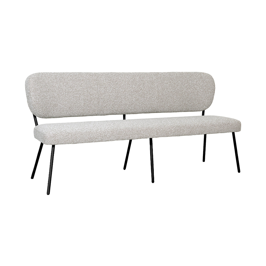 LABEL51 Eetkamerbank Singapore - Naturel - Royal Boucle - 220 cm