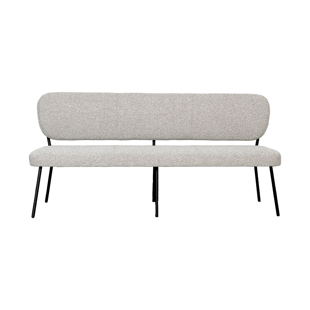 LABEL51 Eetkamerbank Singapore - Naturel - Royal Boucle - 220 cm