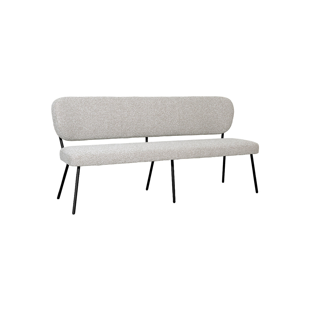 LABEL51 Eetkamerbank Singapore - Naturel - Royal Boucle - 160 cm