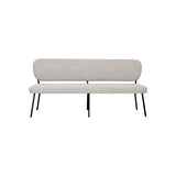 LABEL51 Eetkamerbank Singapore - Naturel - Royal Boucle - 160 cm