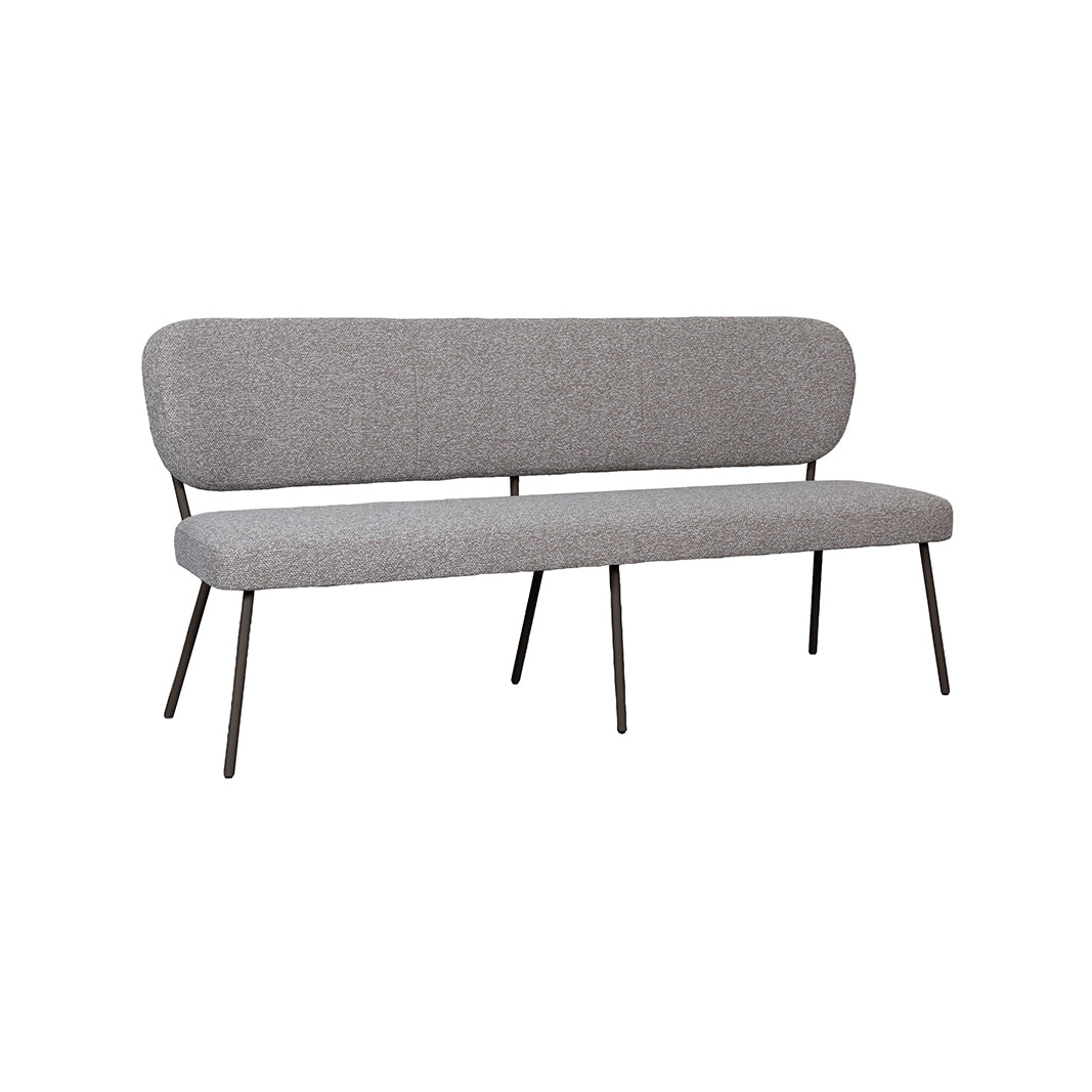 LABEL51 Eetkamerbank Singapore - Mushroom - Royal Boucle - 190 cm van LABEL51 – Luxe comfort op maat van PureWonen. Vraag naar de beste prijs.