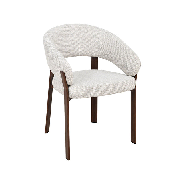 LABEL51 Eetkamerstoel Sato - Naturel - Prestige - Walnoot Houten Frame van LABEL51 – Luxe comfort op maat van PureWonen. Vraag naar de beste prijs.