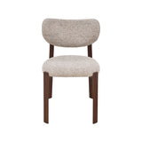 LABEL51 Eetkamerstoel Mika - Beige - Prestige - Walnoot Houtlook Metaal