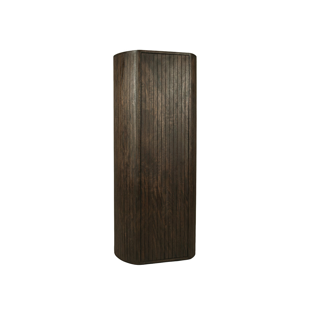 LABEL51 Bergkast Miya - Espresso - Mangohout - 140 cm - Rechts
