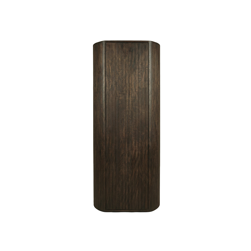 LABEL51 Bergkast Miya - Espresso - Mangohout - 140 cm - Rechts