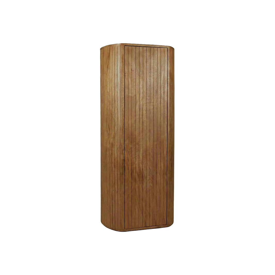 LABEL51 Bergkast Miya - Natural - Mangohout - 140 cm - Rechts