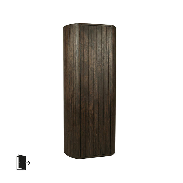 LABEL51 Bergkast Miya - Espresso - Mangohout - 160 cm - Rechts van LABEL51 – Luxe comfort op maat van PureWonen. Vraag naar de beste prijs.