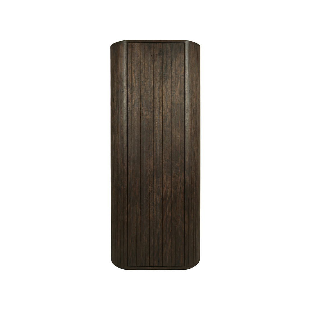 LABEL51 Bergkast Miya - Espresso - Mangohout - 160 cm - Rechts van LABEL51 – Luxe comfort op maat van PureWonen. Vraag naar de beste prijs.