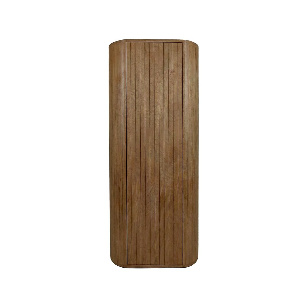 LABEL51 Bergkast Miya - Natural - Mangohout - 160 cm - Rechts