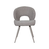 LABEL51 Eetkamerstoel Sakura - Mushroom - Royal Boucle - Taupe Metalen Frame