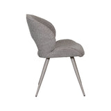 LABEL51 Eetkamerstoel Sakura - Mushroom - Royal Boucle - Taupe Metalen Frame