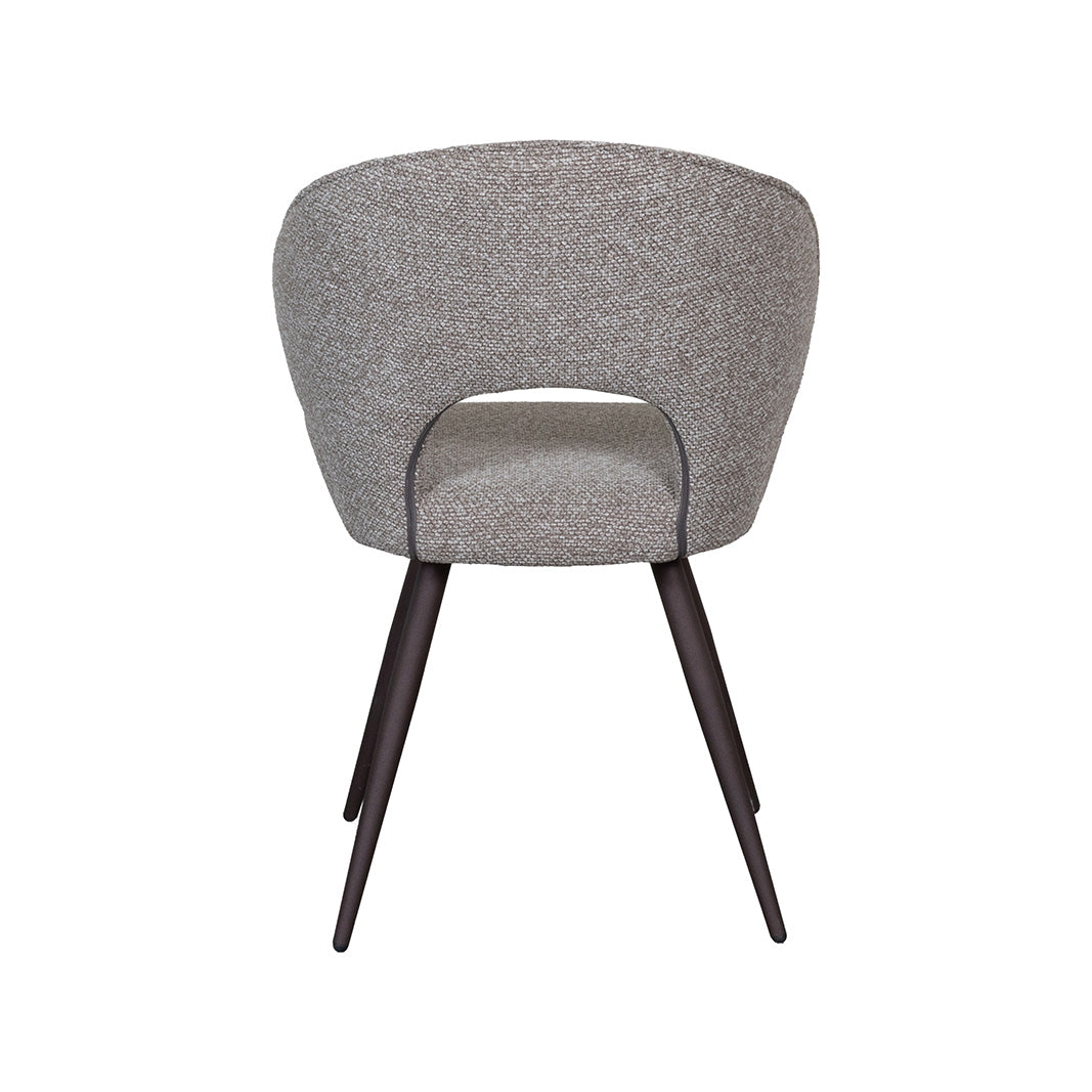 LABEL51 Eetkamerstoel Sakura - Mushroom - Royal Boucle - Brons Metalen Frame
