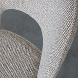 LABEL51 Eetkamerstoel Sakura - Naturel - Royal Boucle - Brons Metalen Frame