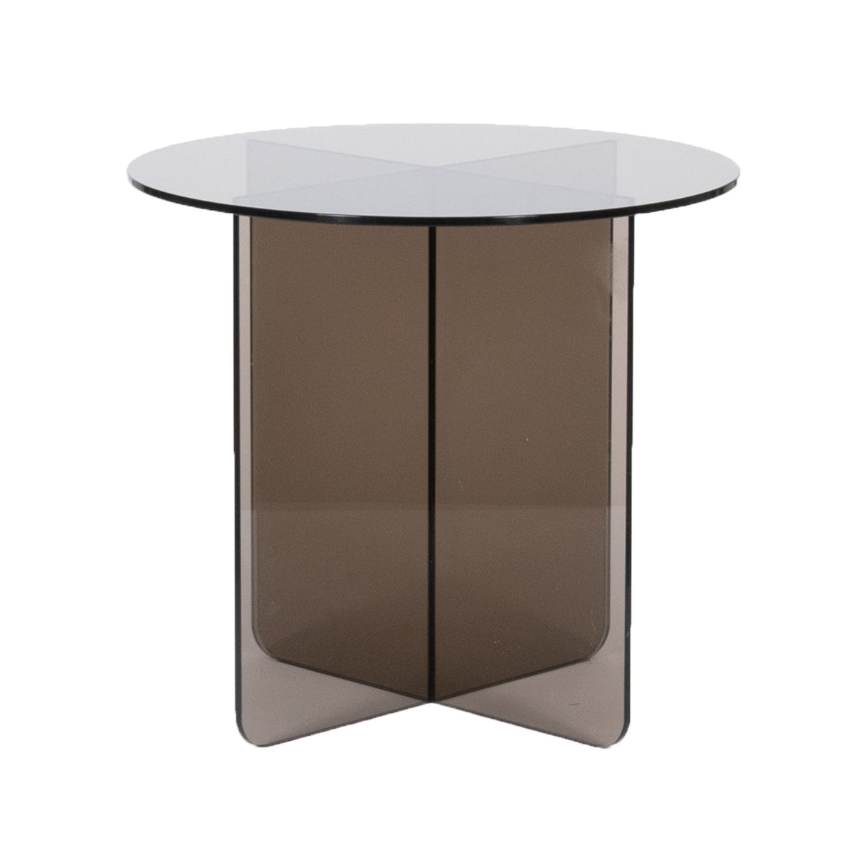 LABEL51 Salontafel Lotus - Smoked Brown - Glas