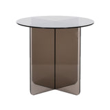 LABEL51 Salontafel Lotus - Smoked Brown - Glas