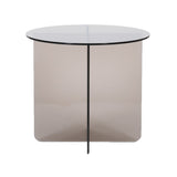 LABEL51 Salontafel Lotus - Smoked Brown - Glas