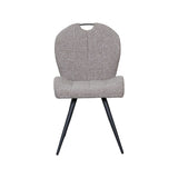 LABEL51 Eetkamerstoel Silly - Mushroom - Royal Boucle - Zwart Metalen Frame