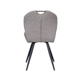 LABEL51 Eetkamerstoel Silly - Mushroom - Royal Boucle - Zwart Metalen Frame