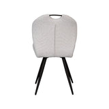LABEL51 Eetkamerstoel Silly - Naturel - Royal Boucle - Zwart Metalen Frame