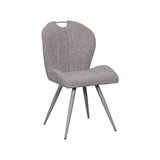 LABEL51 Eetkamerstoel Silly - Mushroom - Royal Boucle - Taupe Metalen Frame