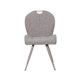 LABEL51 Eetkamerstoel Silly - Mushroom - Royal Boucle - Taupe Metalen Frame