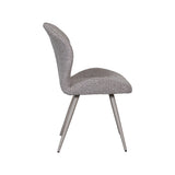 LABEL51 Eetkamerstoel Silly - Mushroom - Royal Boucle - Taupe Metalen Frame