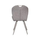 LABEL51 Eetkamerstoel Silly - Mushroom - Royal Boucle - Taupe Metalen Frame