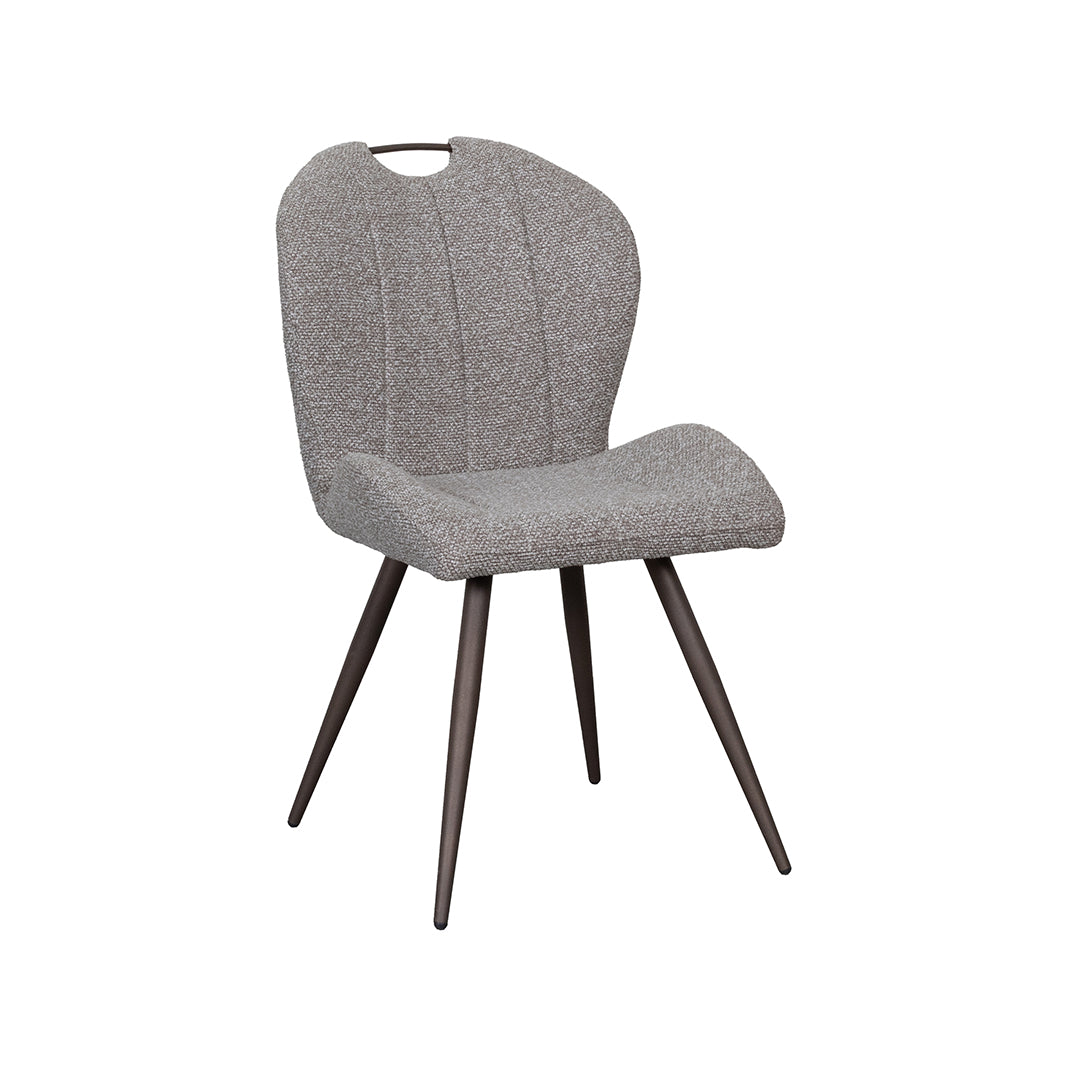 LABEL51 Eetkamerstoel Silly - Mushroom - Royal Boucle - Brons Metalen Frame