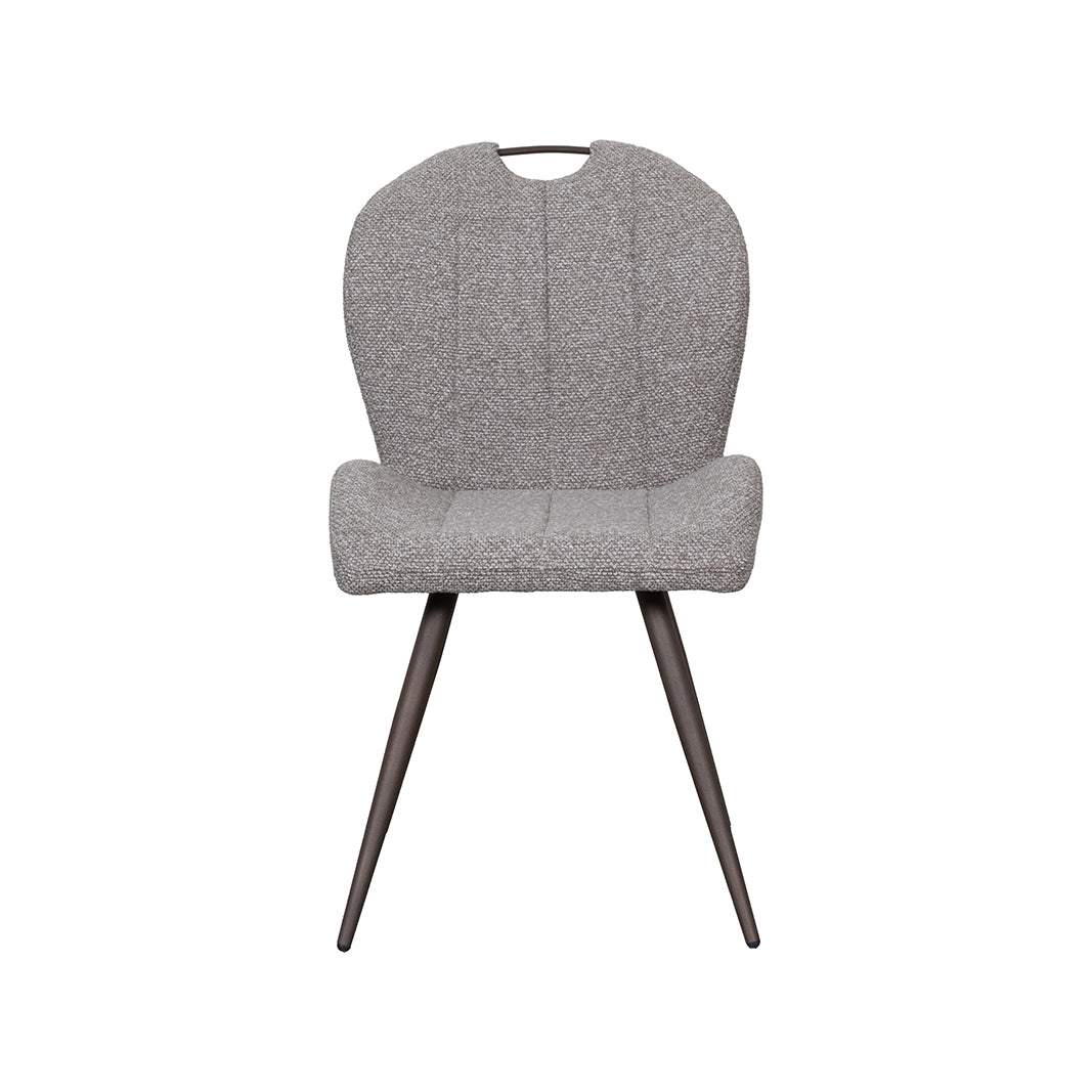 LABEL51 Eetkamerstoel Silly - Mushroom - Royal Boucle - Brons Metalen Frame