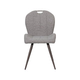 LABEL51 Eetkamerstoel Silly - Mushroom - Royal Boucle - Brons Metalen Frame