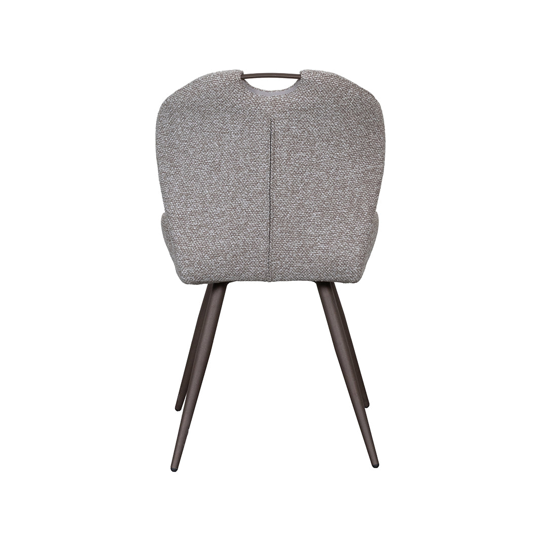 LABEL51 Eetkamerstoel Silly - Mushroom - Royal Boucle - Brons Metalen Frame