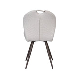 LABEL51 Eetkamerstoel Silly - Naturel - Royal Boucle - Brons Metalen Frame