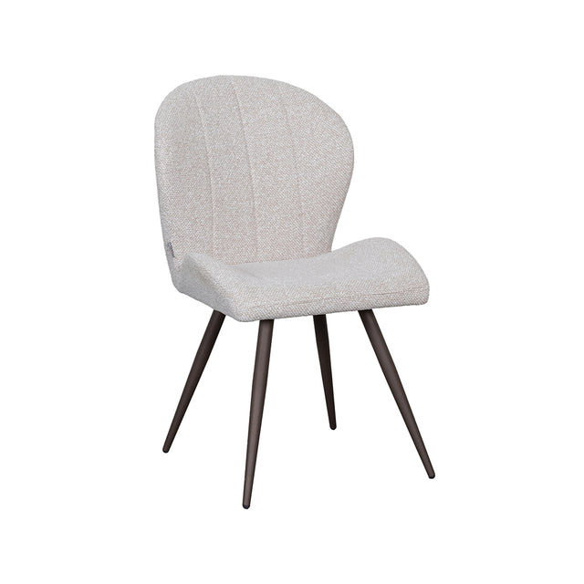 LABEL51 Eetkamerstoel Sil - Naturel - Royal Boucle - Brons Metalen Frame van LABEL51 – Luxe comfort op maat van PureWonen. Vraag naar de beste prijs.