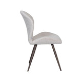 LABEL51 Eetkamerstoel Sil - Naturel - Royal Boucle - Brons Metalen Frame van LABEL51 – Luxe comfort op maat van PureWonen. Vraag naar de beste prijs.