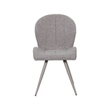 LABEL51 Eetkamerstoel Sil - Mushroom - Royal Boucle - Taupe Metalen Frame