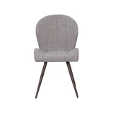 LABEL51 Eetkamerstoel Sil - Mushroom - Royal Boucle - Brons Metalen Frame