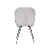 LABEL51 Eetkamerstoel Sil - Naturel - Royal Boucle - Taupe Metalen Frame van LABEL51 – Luxe comfort op maat van PureWonen. Vraag naar de beste prijs.
