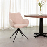 LABEL51 Eetkamerstoel Sawa - Naturel - Royal Boucle