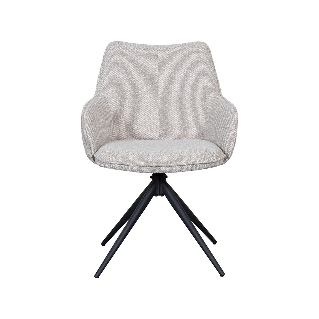 LABEL51 Eetkamerstoel Sawa - Naturel - Royal Boucle