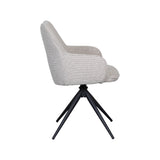 LABEL51 Eetkamerstoel Sawa - Naturel - Royal Boucle