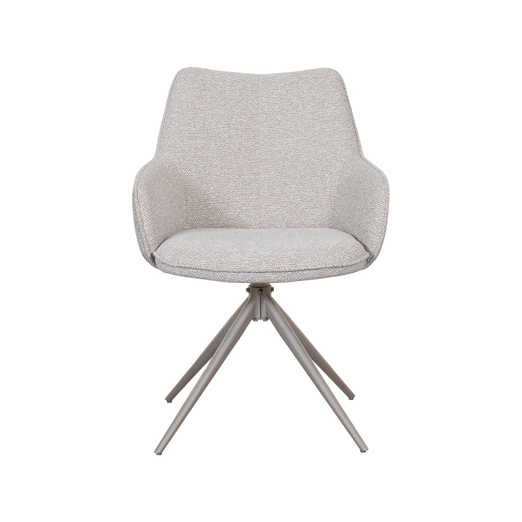 LABEL51 Eetkamerstoel Sawa - Naturel - Royal Boucle