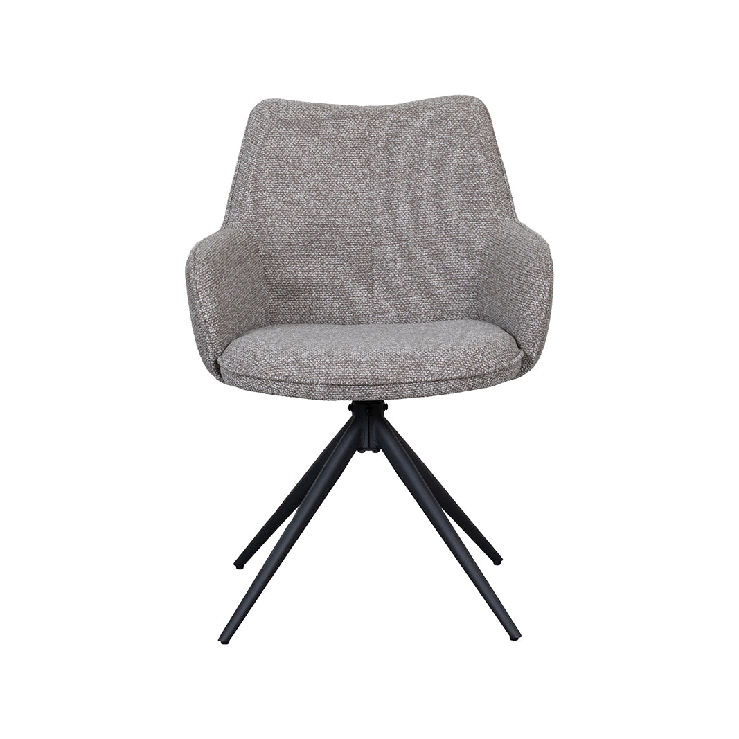 LABEL51 Eetkamerstoel Sawa - Mushroom - Royal Boucle