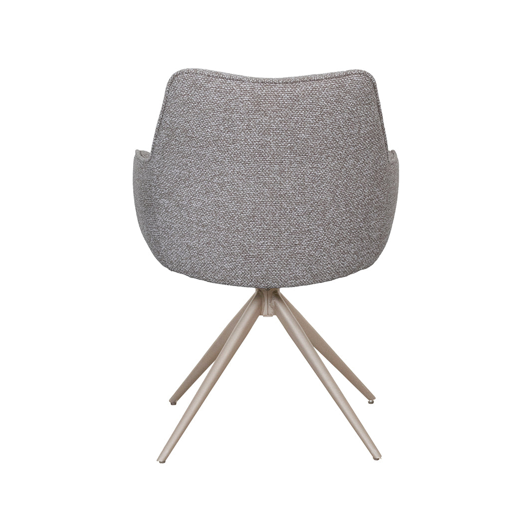 LABEL51 Eetkamerstoel Sawa - Mushroom - Royal Boucle